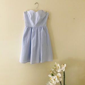 NWT Lauren James Seersucker Strapless Dress